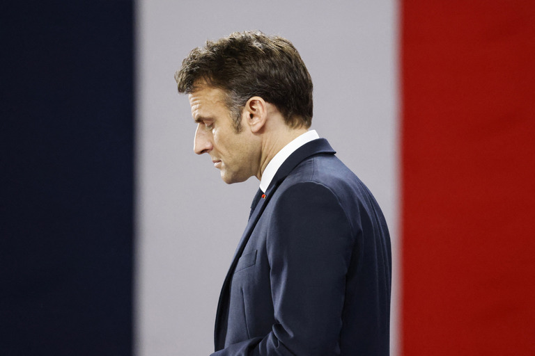 フランスのマクロン大統領/Ludovic Marin/AFP/Getty Images