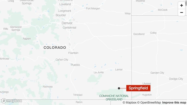 米コロラド州スプリングフィールド/Mapbox