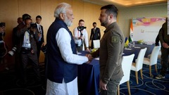 ゼレンスキー大統領、広島でインド首相と会談
