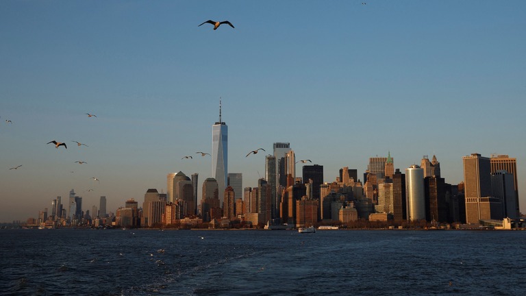 米ニューヨーク市の建物の重量で地盤沈下が発生していることがわかった/Amanda Perobelli/Reuters