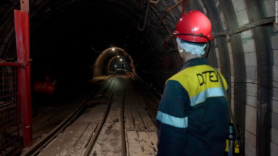 石炭の採鉱はウクライナのエネルギー部門にとって非常に重要性が高い/David Von Blohn/CNN