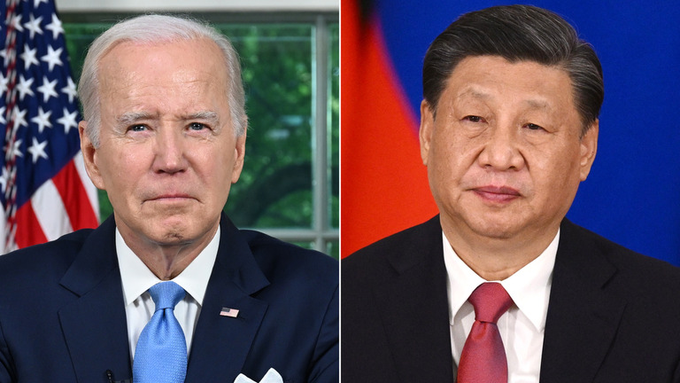 バイデン米大統領と中国の習近平国家主席/Getty Images