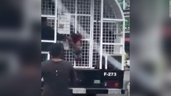 移民局のトラックからぶら下がった幼児、ＳＮＳで拡散の映像に怒り噴出　ドミニカ共和国