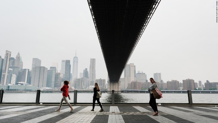 米ニューヨーク市ブルックリンの公園＝６日/Spencer Platt/Getty Images