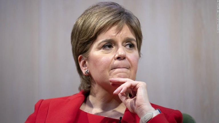 スコットランド自治政府の前首席大臣（首相に相当）のニコラ・スタージョン氏/Kirsty O'Connor/PA Images/Getty Images