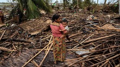 ミャンマー軍政、サイクロン被災地への支援許可を停止
