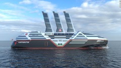 ノルウェーのフッティルーテン・ノルウェーがゼロエミッション（ＣＯ２の排出が実質ゼロ）の電気クルーズ船のデザインを発表した