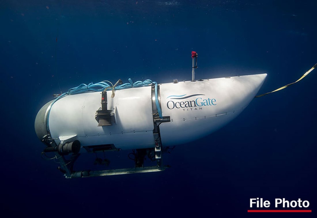 タイタニックの残骸を見るツアーに使用される潜水艇の資料写真/OceanGate/File