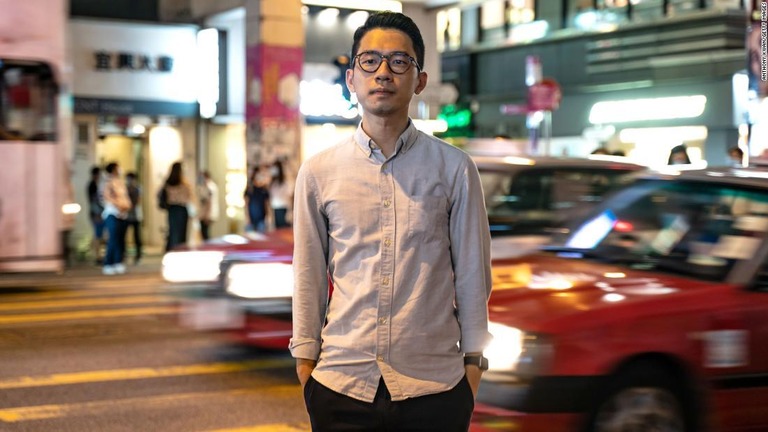 香港警察が懸賞金をかけるとした民主活動家の一人、羅冠聡（ネイサン・ロー）氏/Anthony Kwan/Getty Images