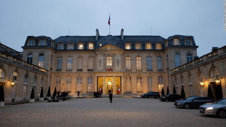 フランス・パリのエリゼ宮（大統領府）/Ludovic Marin/AFP/Getty Images/FILE