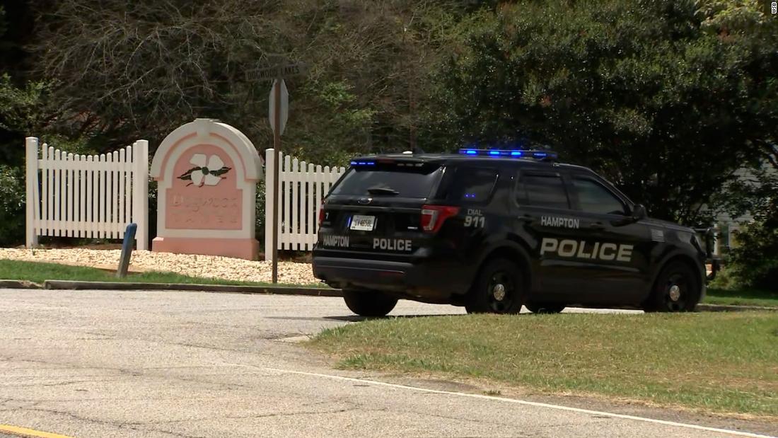 米ジョージア州ハンプトンでの銃撃事件に出動する警察=15日/WSB