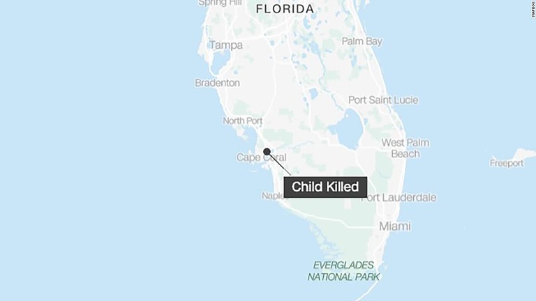米フロリダ州フォートマイヤーズで３歳児が運転するゴルフカートにひかれ７歳児が死亡/Mapbox