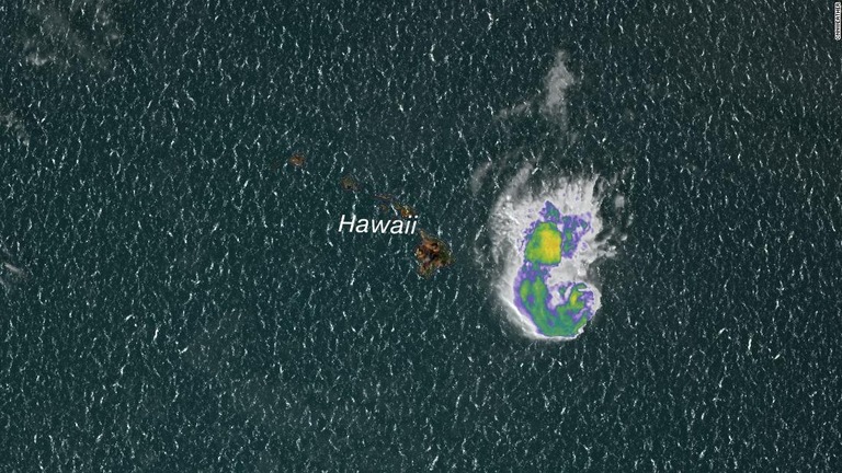 熱帯低気圧「カルビン」がハワイ島に接近している/cnnweather