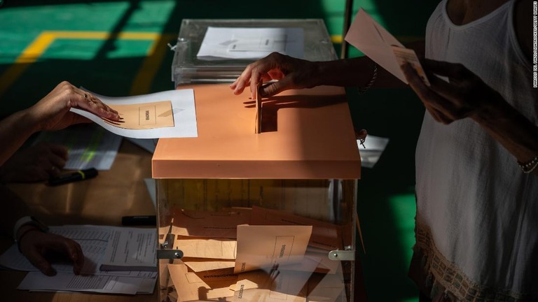 スペインで総選挙が行われた/Marcos del Mazo/LightRocket/Getty Images