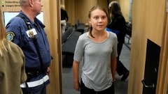 スウェーデン裁判所、グレタさんに罰金刑　気候デモで警察の指示に従わず