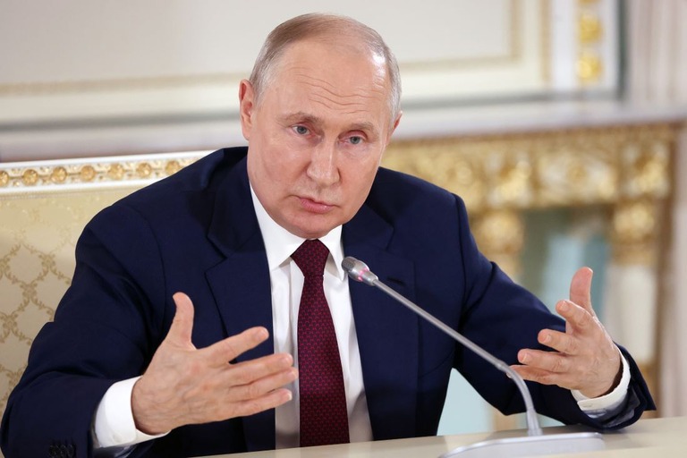 ロシアのプーチン大統領は停戦の実施は難しいとの見方を示している/Contributor/Getty Images