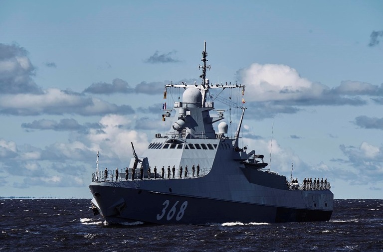 ロシア国防省は、黒海でロシア軍の哨戒艇がウクライナ軍からの攻撃を阻止したと発表した/Alexei Danichev/Sputnik/AP/File