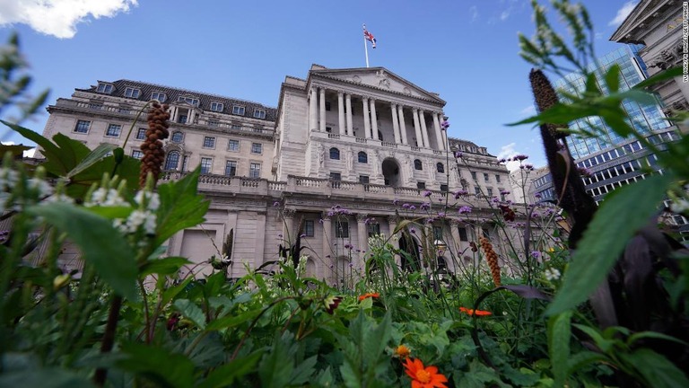 イングランド銀行（英中央銀行）が１４日連続で金利を引き上げた/Yui Mok/PA Images/Getty Images