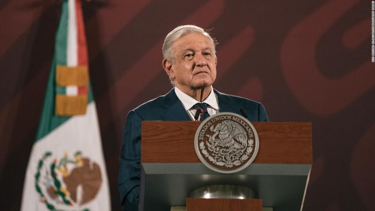 メキシコのオブラドール大統領/ Luis Antonio Rojas/Bloomberg/Getty Images
