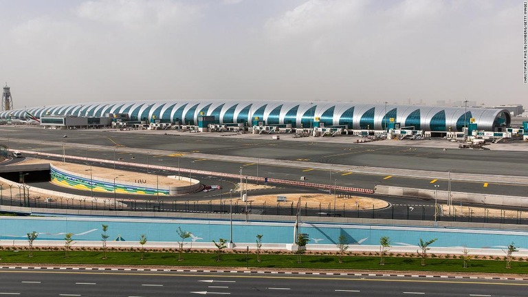 アラブ首長国連邦（ＵＡＥ）ドバイに到着したイラク航空の機内で、クマが貨物室のクレートから脱走する騒ぎがあった/Christopher Pike/Bloomberg/Getty Images