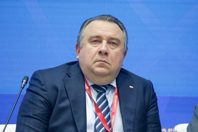 ロシア造船最大手「統一造船会社（ＵＳＣ）」のトップ、アレクセイ・ラフマノフ氏/Maksim Konstantinov/SOPA Images/LightRocket/Getty Images