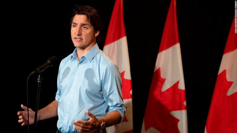 カナダのトルドー首相/Brian McInnis/The Canadian Press/AP