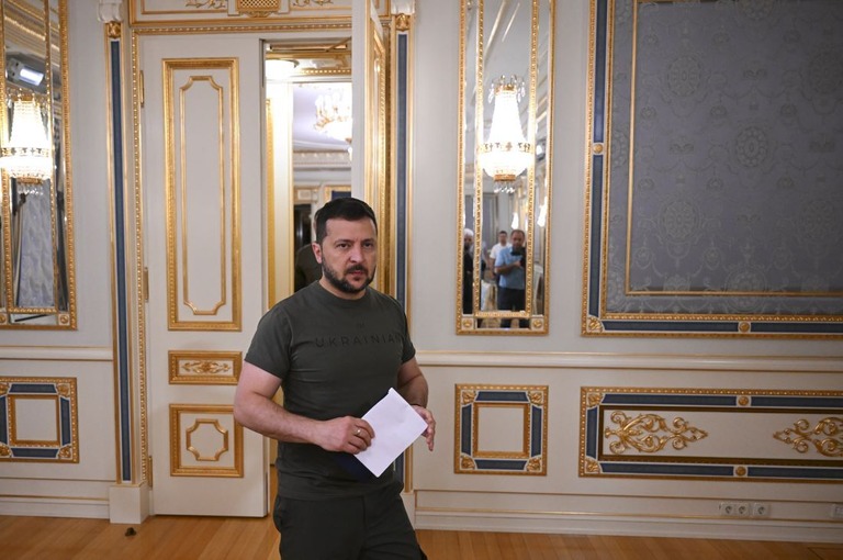 ウクライナのゼレンスキー大統領/Ercin Erturk/Anadolu Agency/Getty Images/FILE