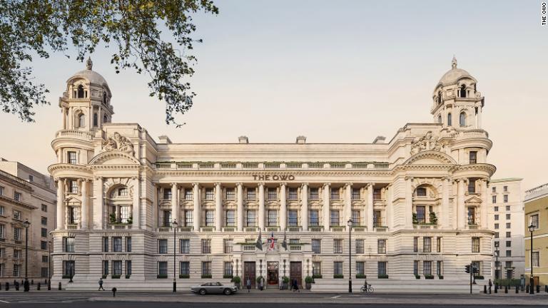 英ロンドンのホワイトホールにある旧陸軍省ビルが豪華ホテルに生まれ変わる。写真は完成予想図/The OWO