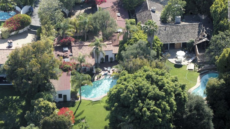 マリリン・モンローが晩年を過ごした米カリフォルニア州ロサンゼルスにある家屋/Mel Bouzad/Getty Images