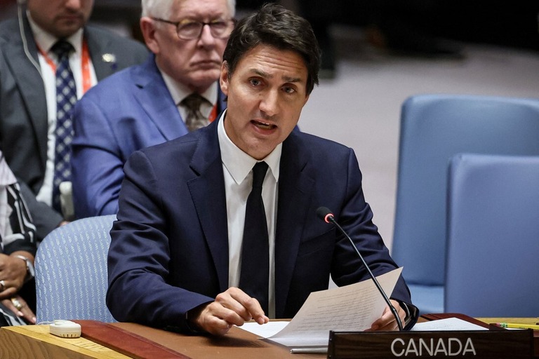 カナダのトルドー首相/Brendan McDermid/Reuters