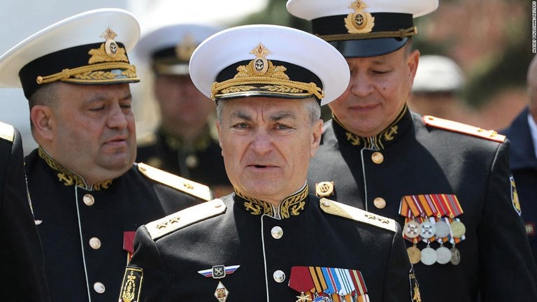 黒海艦隊司令官死亡の情報、ウクライナ国防相は確認も否定もせず