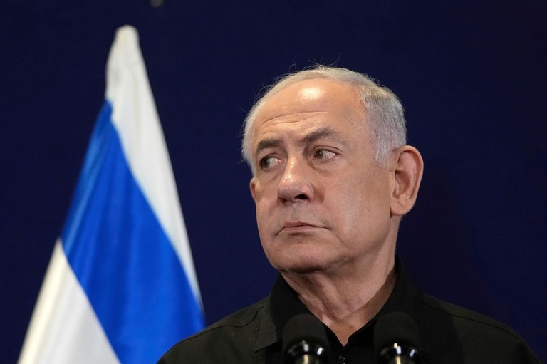 イスラエルのネタニヤフ首相/Maya Alleruzzo/AP