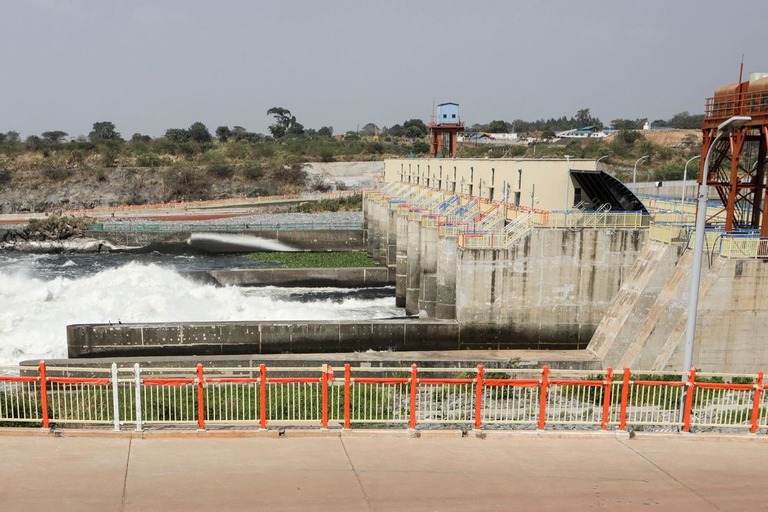 中国の援助でウガンダのキリャンドンゴに建設されたダム/Hajarah Nalwadda/Xinhua/Getty Images
