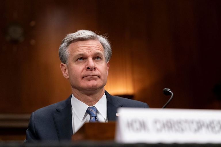 ＦＢＩのレイ長官が、本部の新たな移転先の選考について異議を表明した/Stephanie Scarbrough/AP