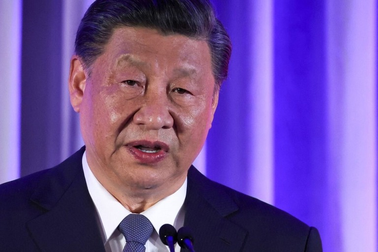 中国の習近平国家主席＝１５日、米カリフォルニア州サンフランシスコ/Carlos Barria/Reuters