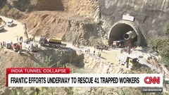 ヒマラヤのトンネル崩壊、救出用の穴が作業員の場所に達する　「まもなく外に」