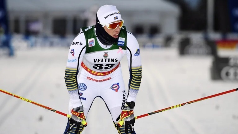 酷寒のフィンランドでのレースで非常な苦難を味わったカッレ・ハルフバション選手/Lehtikuva/Markku Ulander/Reuters