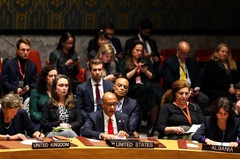 ガザ停戦求める安保理決議案、米国が拒否権