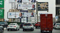 エジプト大統領選、現職のシーシ氏が３選の見通し