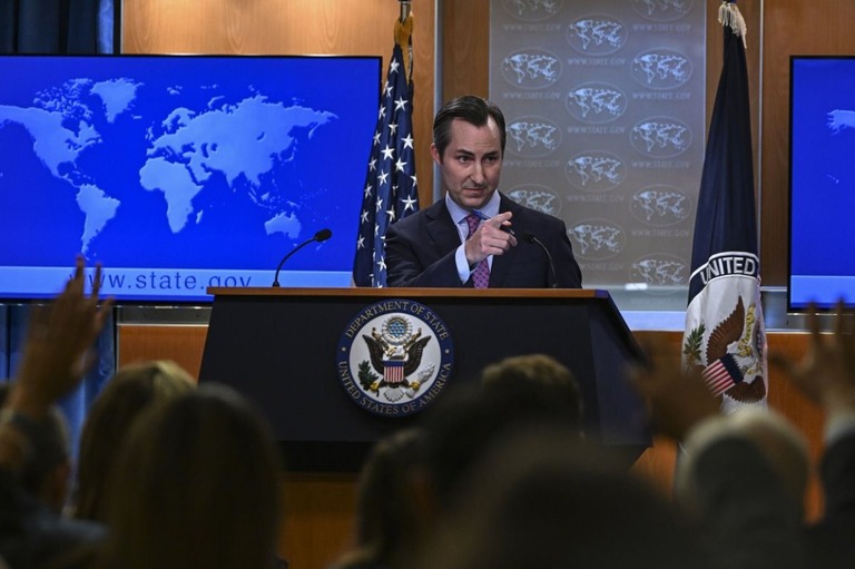 米国務省のミラー報道官/Celal Gunes/Anadolu AgencyGetty Images/FILE