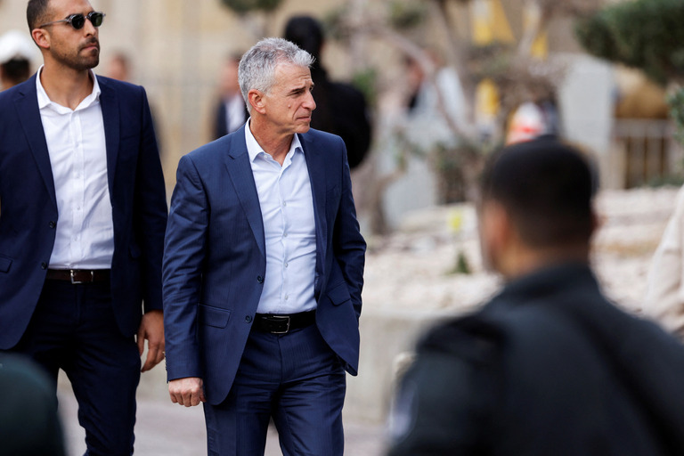 カタール訪問を中止したイスラエルの諜報機関モサドのバルネア長官/Amir Cohen/Reuters