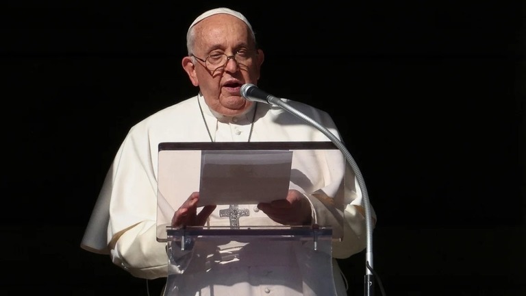 ローマ教皇フランシスコ＝１７日、バチカン/Guglielmo Mangiapane/Reuters