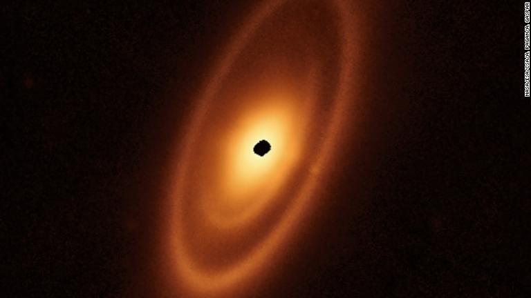 地球から２５光年離れた位置にある若い恒星「フォーマルハウト」を取り巻くちりの輪/NASA/ESA/CSA/A. Pagan/A. Gáspár