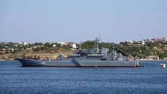 ウクライナ軍、ロシアの戦車揚陸艦を破壊と発表