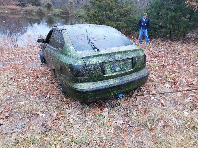 発見されたドニー・アーウィンさんの車両/Camden County Sheriff's Office