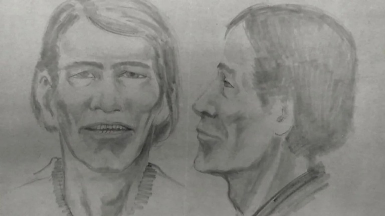 当局が１９７６年当時に作成した遺体の人物の可能性がある似顔絵/Mohave County Sheriff's Office