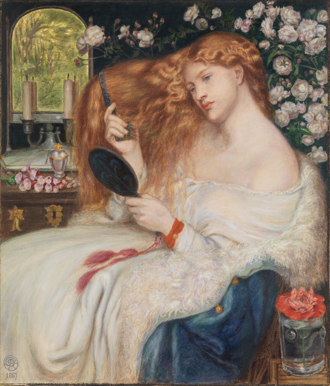 ガブリエル・ロセッティは赤毛の女性を頻繁に描いた/Heritage Images/Getty Images