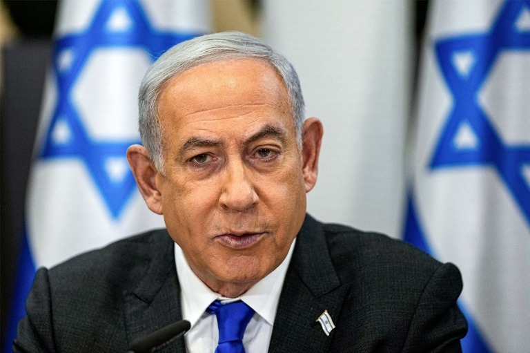 イスラエルのネタニヤフ首相/Ohad Zwigenberg/Pool/AFP/Getty Images