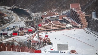 北朝鮮・元山市近くにある馬息嶺スキーリゾート