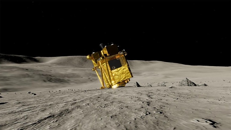 ＪＡＸＡが公開した月探査機「ＳＬＩＭ（スリム）」の画像/JAXA
